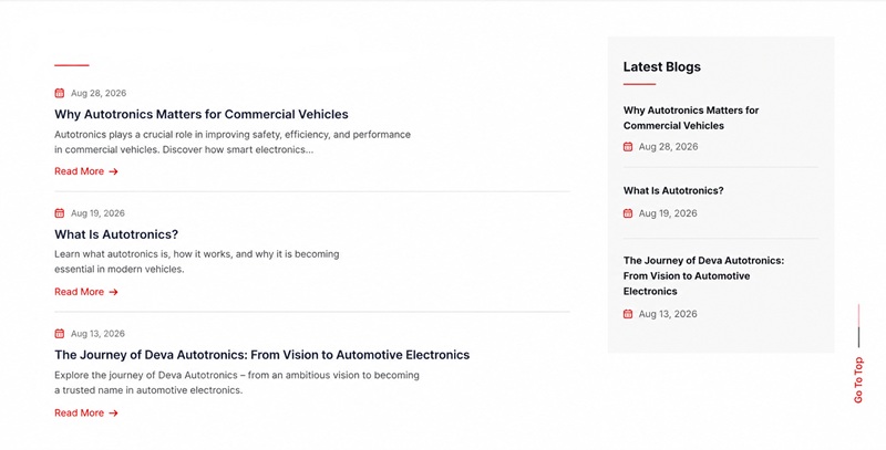 Commercial vehicle electronics and ADAS components